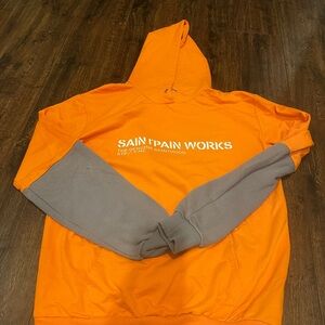 Unisex - Orange and Gray Hoodie made popular by JHOPE